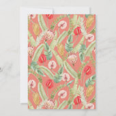 Fruits et fleurs tropicaux Carte photo de vacances (Dos)