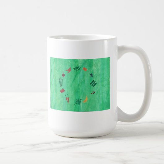 Fruits et légumes colorés Mugs (Droite)