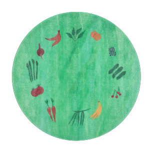 Fruits et Légumes Planche à découper en verre