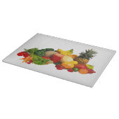 Fruits et Légumes Planche à découper en verre (Coin)