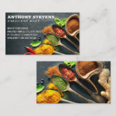 Fruits et légumes sur le Carte de visite de table (Devant / Derrière)