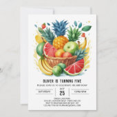 Fruits Fiesta Boho Verjaardag Kaart (Voorkant)