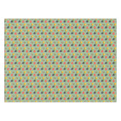 Fruits frais assaisonnés sur nappes vert laurier (Devant (Horizontal))