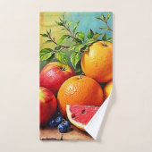 Fruits frais dans un parfait mélange de design (Serviette à main)