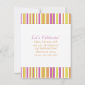 Fruits Fruits Invitation à la fête d'anniversaire (Dos)