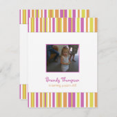 Fruits Fruits Invitation à la fête d'anniversaire (Devant / Derrière)