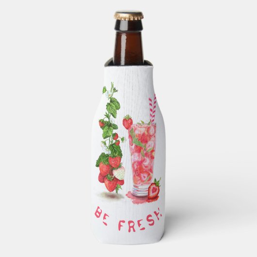 Fruits Glacières Cool de jus de fraise Boisson (Bottle Devant)