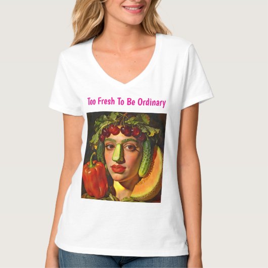 Fruits of Expression – A Surreal Portrait T-shirt (Voorkant)