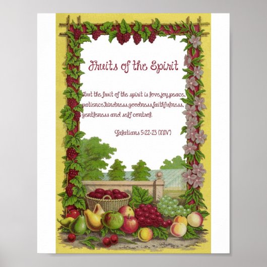 Fruits of the Spirit Poster (Voorkant)