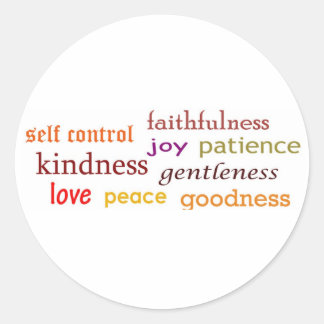 Fruits of the Spirit Ronde Sticker