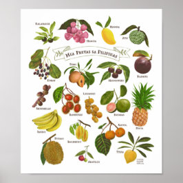 Fruits op de Filipijnen Poster