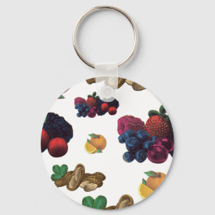 Fruits Patroon Sleutelhanger
