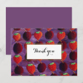 Fruits Rouges Élégant Merci de Campagne (Devant / Derrière)