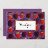 Fruits Rouges Élégant Merci Pays (Devant / Derrière)