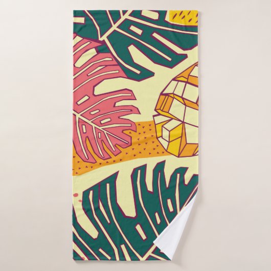 Fruits tropicaux, design motif (Serviette de bain)