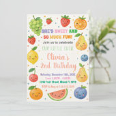 Fruits tropicaux Invitation d'anniversaire (Debout devant)