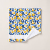 Fruits tropicaux Motifs de citron Nom personnalisé (Gant de toilette)