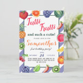 Fruits Tutti Frutti Invitation Anniversaire (Debout devant)