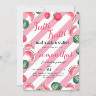 Fruits Tutti Frutti Invitation Anniversaire
