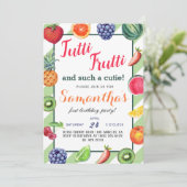 Fruits Tutti Frutti Invitation Anniversaire (Debout devant)