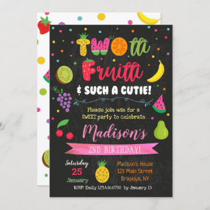 Fruits Twotti Frutti Invitations de fête d'anniver