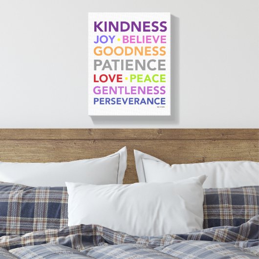 Fruits van het Gedistilleerde Kunstcanvas Canvas Afdruk (Insitu (Slaapkamer))