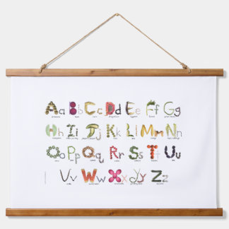 Fruits & Veggies Alphabet Kinder Wall Decor Hangend Wandkleed