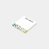 Fruits & Veggies Food CUSTOM Monogram op maat Post-it® Notes (Schuin)