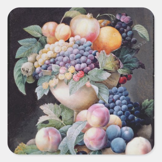 Fruits Vierkante Sticker (Voorkant)