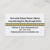 fruits vintages légumes cuisine chef carte de rest (Dos)