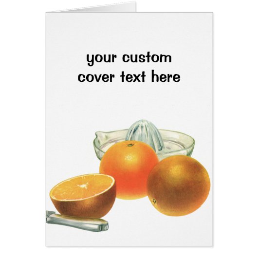 Fruits vintages, Oranges Ripe Jus Petit-déjeuner (Devant)