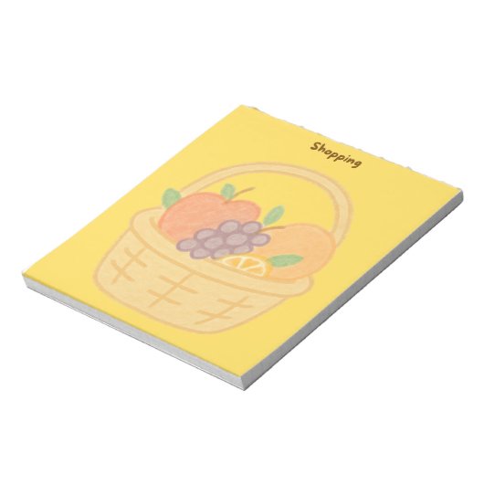 Fruits Winkelmand Notitieblok (Gedraaid)