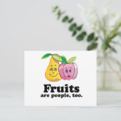 Fruits zijn ook mensen briefkaart (Staand voorkant)