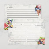 Fruitsalade Basis Recept Kaart (Voorkant / Achterkant)