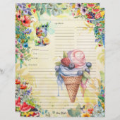 Fruitsalade Volledige Recept Pagina (Voorkant / Achterkant)