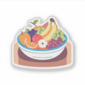 Fruitschaal Sticker (Voorkant)