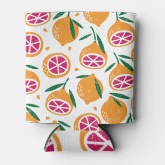 Fruitstempel gestructureerd naadloos patroon blikjeskoeler