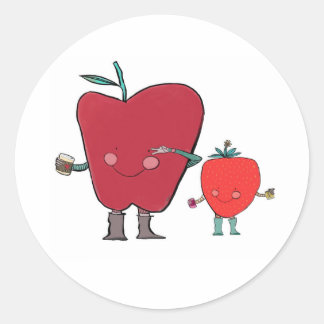 Fruitstickers Ronde Sticker