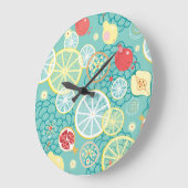 Fruittextuur, levendige achtergrond. grote klok (Hoek)