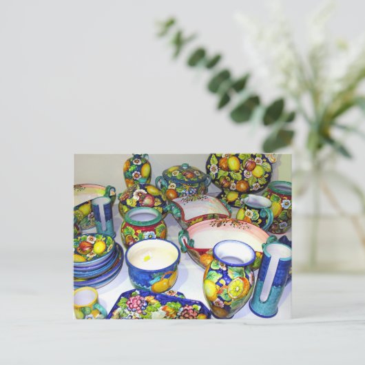 Fruity Ceramics uit Sorrento (Italië) Briefkaart (Staand voorkant)