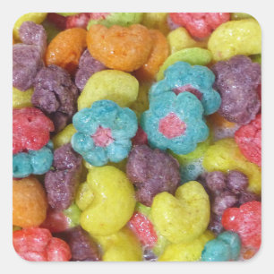 Fruity Cereal Vierkante Sticker
