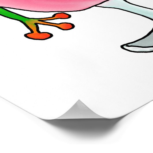 Fruity Cocktail Frog Poster (Hoek)