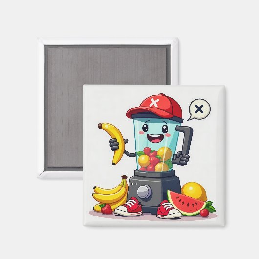 Fruity Fun Blender Buddy Magneet (Voorkant / Achterkant)