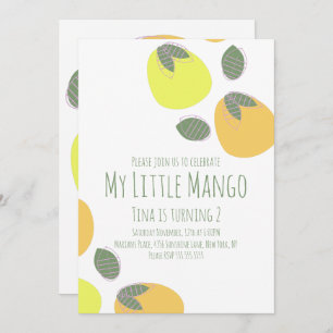 Fruity Little Mango Invitation tropicale