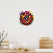 Fruity mandala poster (Keuken)