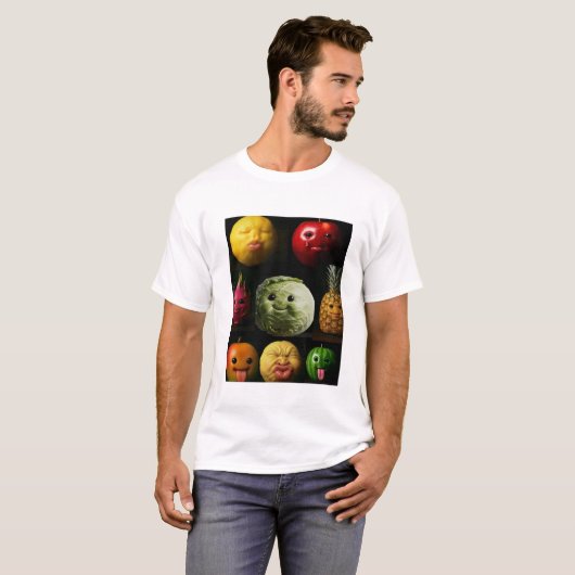 Fruity Meme T-Shirt – Gen Z Funny Graphic Tee (Voorkant volledig)