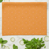 Fruity Oranje Slice Summer Pattern Theedoek (Gevouwen)