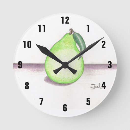 FRUITY PEAR klok (Voorkant)