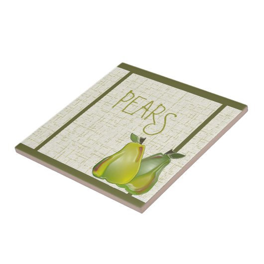 Fruity Pear Tegeltje (Zijkant)