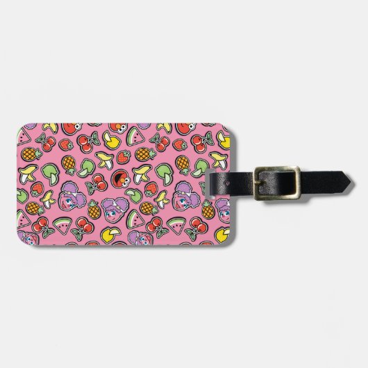 Fruity Sticker Elmo & Abby Cadabby Pattern Bagagelabel (Voorkant horizontaal)